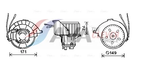 Elektromotor, vnitřní ventilátor AVA Clever Choice OL8627
