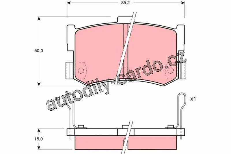 Sada brzdových destiček TRW GDB994 – HYUNDAI SONATA Sada brzdových destiček TRW GDB994 – HYUNDAI SONATA