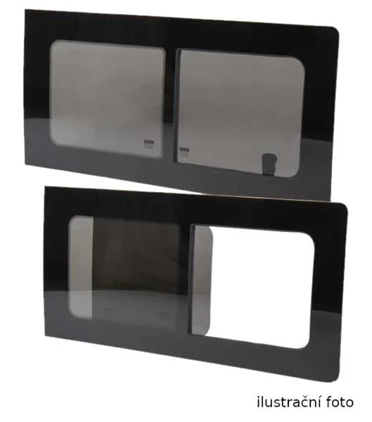 Boční posuvné okno CARBEST pro VW T4 (1990-2004) krátký i dlouhý rozvor, přední levé, 1126x523mm, tonované 304152