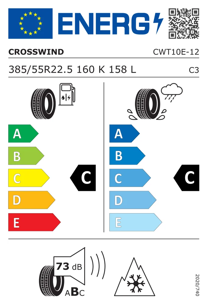385/55R22.5 CCW CWT10ES CROSSWIND 385/55R22.5CCWCWT10ES 385/55R22.5 CCW CWT10ES CROSSWIND 385/55R22.5CCWCWT10ES