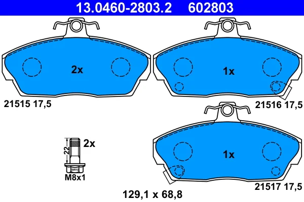 Brzdové destičky Starline BDS124 Brzdové destičky Starline BDS124
