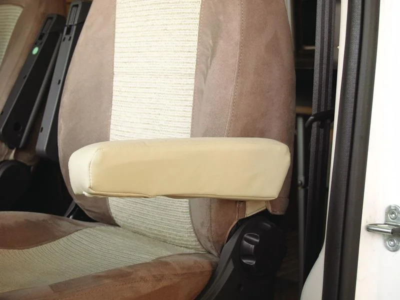 Potah loketní opěrky umělá kůže béžová pro Fiat Ducato 250 originální sedadlo levý 308031