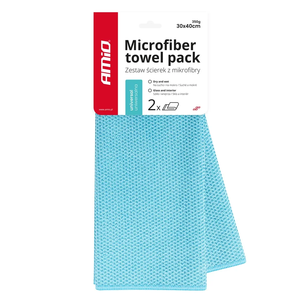 Utěrka z mikrovlákna 30x40cm 350g AMIO-03737 Utěrka z mikrovlákna 30x40cm 350g AMIO-03737