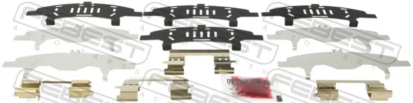 Sada příslušenství, obložení kotoučové brzdy FEBEST 0203-T31F