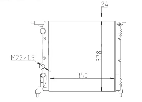 CHLADIČ CLIO RL,RN,RT 1.2 90- HART 600198 – OE 7701034768 CHLADIČ CLIO RL,RN,RT 1.2 90- HART 600198 – OE 7701034768