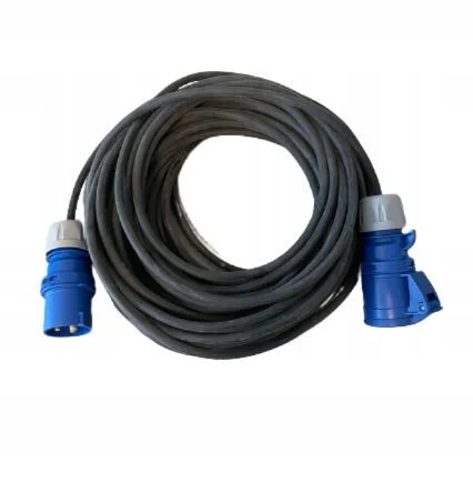 Kabel prodlužovací CEE/CEE pro karavany 20m zástrčka CEE/zásuvka CEE pryž 3x1.5mm2 IP44/54 318418