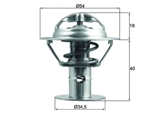 Termostat, chladivo MAHLE TX18086D