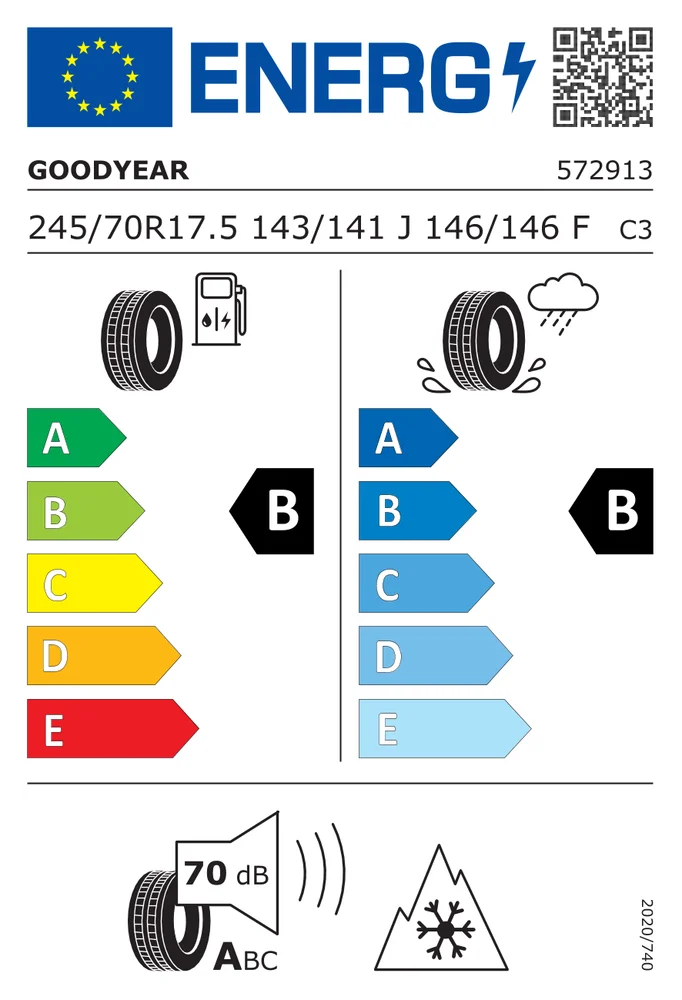 245/70R17.5 CGO KMAXT GOODYEAR 245/70R17.5CGOKMAXT