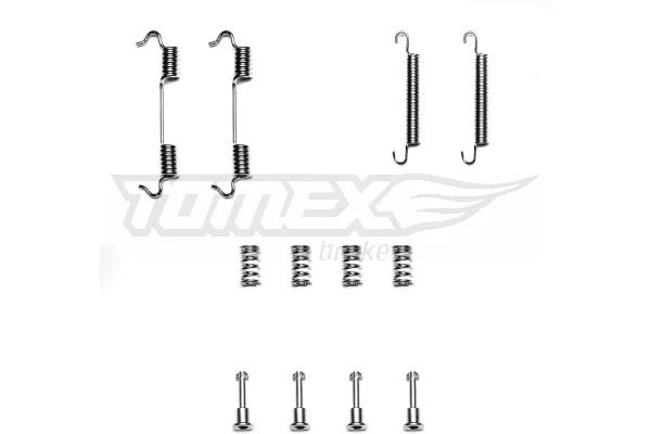 Sada příslušenství, brzdové čelisti Tomex Brakes TX40-24 Sada příslušenství, brzdové čelisti Tomex Brakes TX40-24