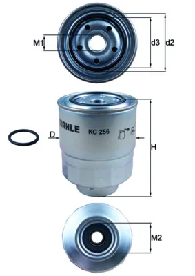 Palivový filtr MAHLE KC256D
