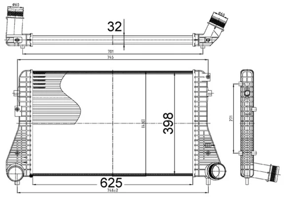 Chladič turba MAHLE CI517000S Chladič turba MAHLE CI517000S