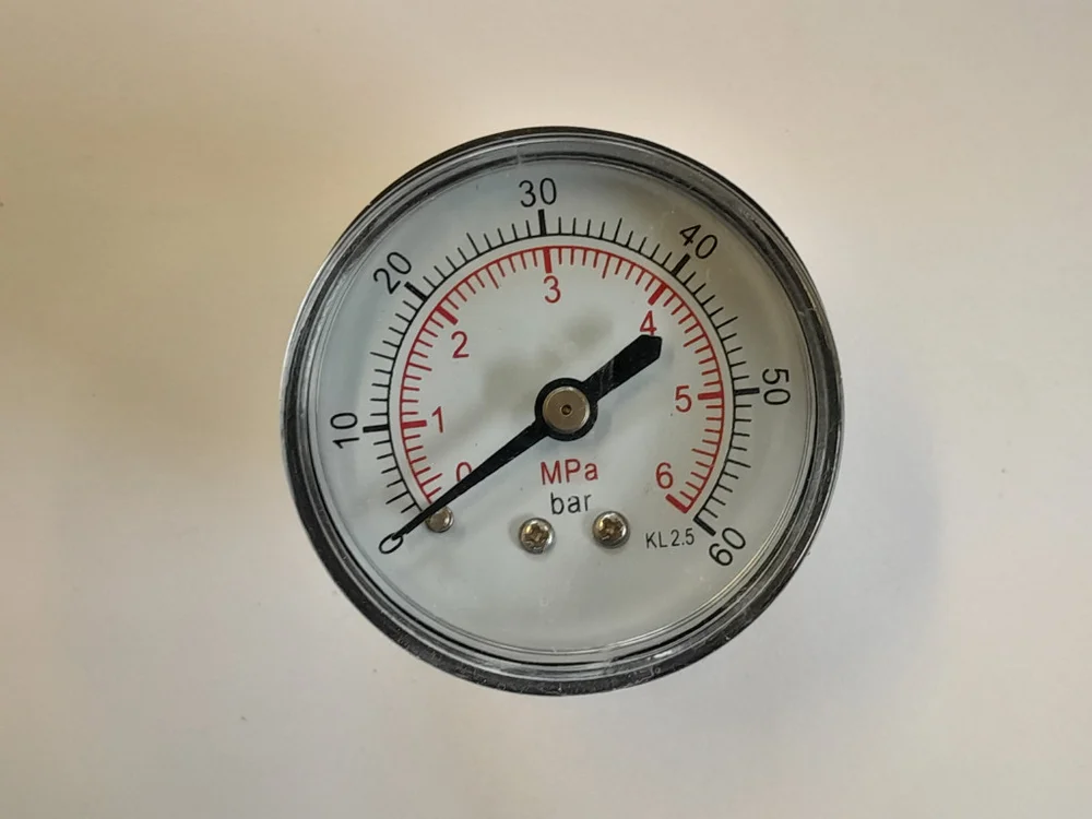 Manometr 1/4" 0-60 barů MZ 50mm, plast zadní 735296