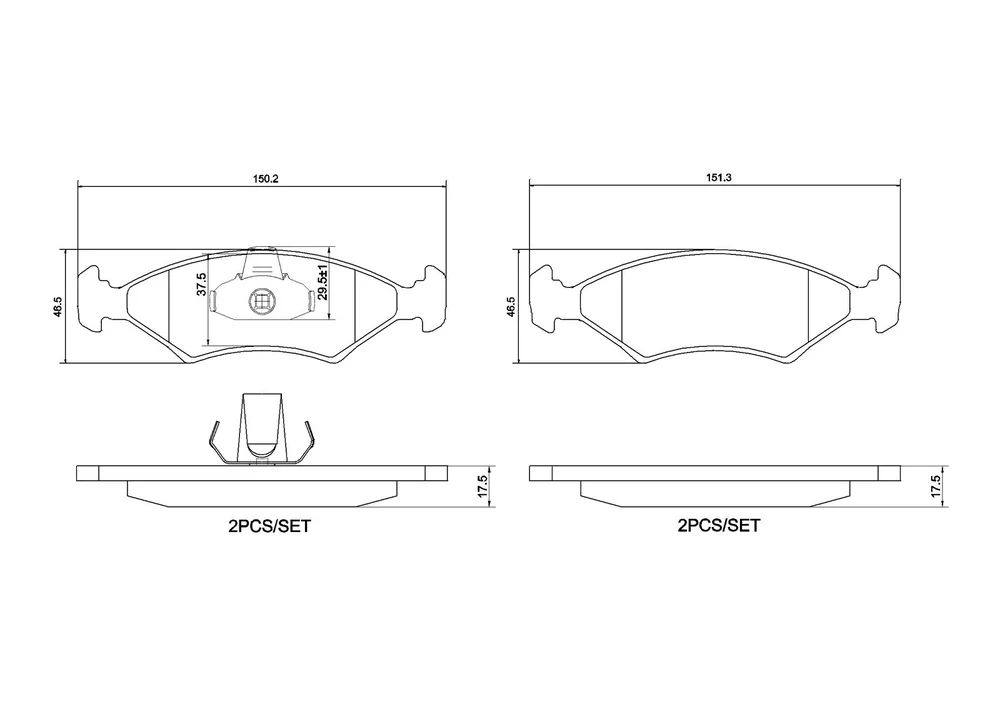 BRE P24 043 Brzdové destičky brembo P24 043