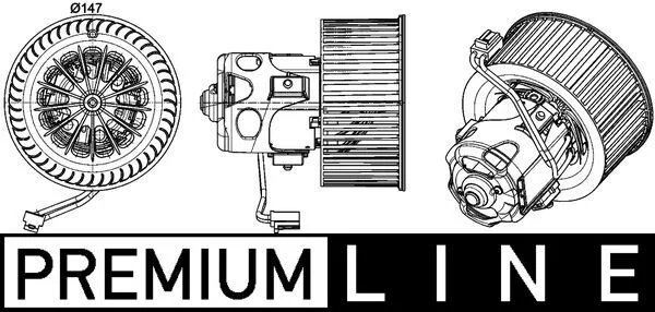 MH AB 151 000P ventilátor topení a klimatizace MAHLE 718819