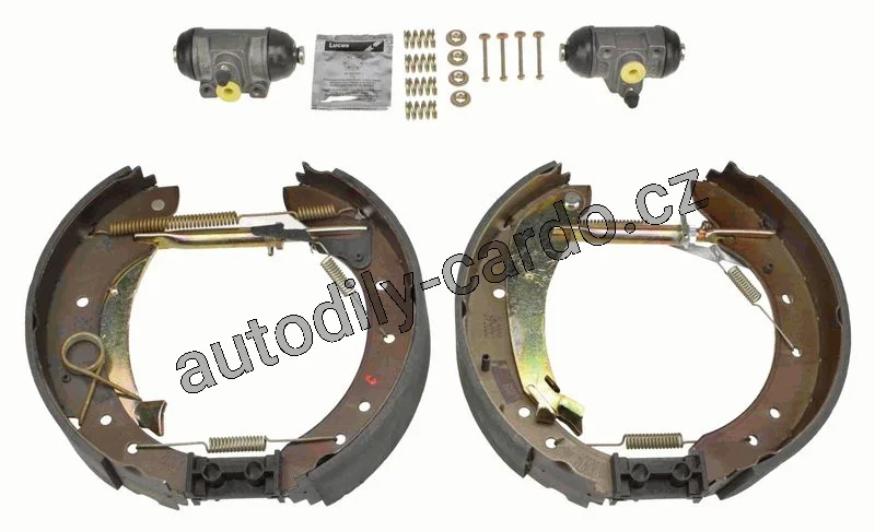 Sada brzdových čelistí TRW GSK1221 - Superkit FIAT, PEUGEOT