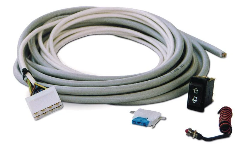 Instalační sada kabeláže pro elektrický výsuvný schůdek 92361 (kabel 6 m, ovládací spínač, LED kontrolka, pojistka 15 A) 310585