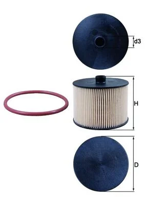 Palivový filtr MAHLE KX201D
