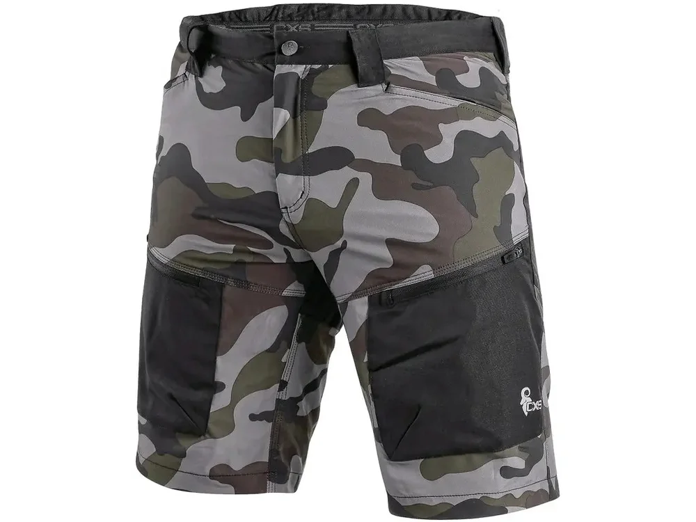 Kraťasy CXS DIXON, pánské, maskáčovo-černé, vel. 3XL - zrušeno 742662