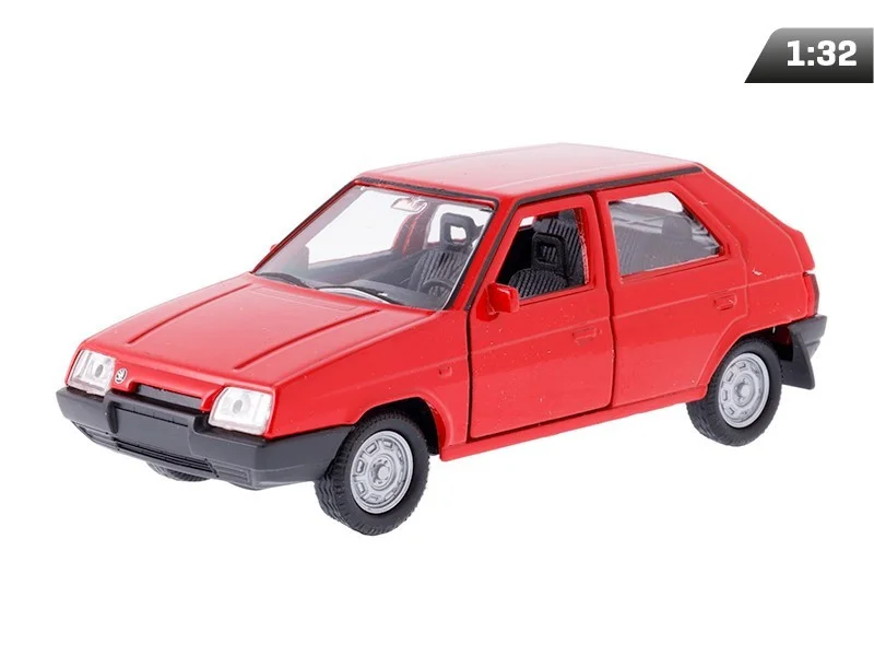 Hračka Welly Škoda Favorit kov/plast 11cm 1:34 na volný chod 4 barvy v krabičce 15x7x7cm 734926