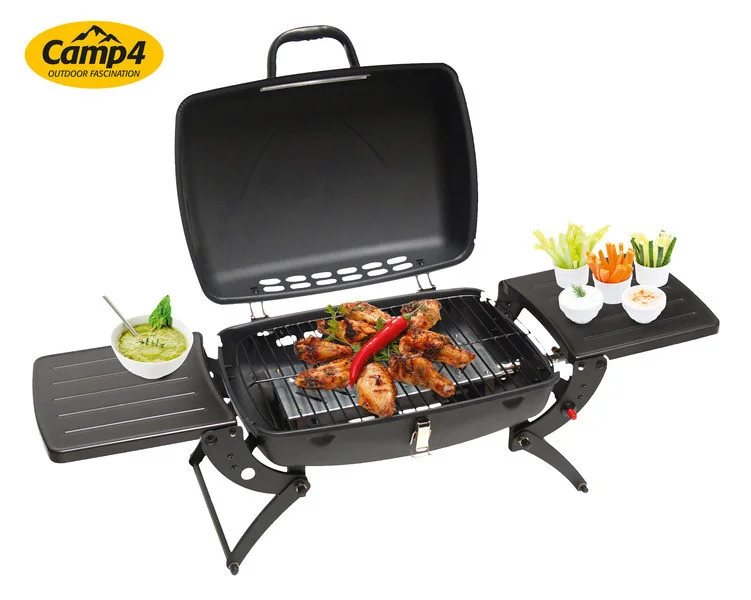 Gril plynový CAMP4 Malibu, 30mbar, skládací 105x62x50 cm 300771