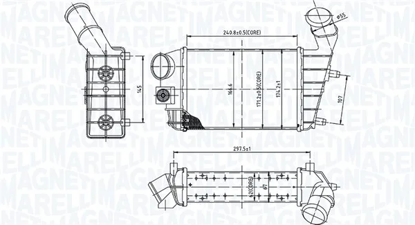 Chladič turba MAGNETI MARELLI 351319204460