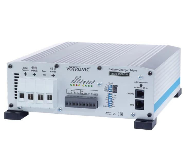Nabíjecí centrum 3v1 Votronic VBCS 60/40/430 Triple (booster 60A, nabíječka 40A, solární regulátor 430Wp) 303307