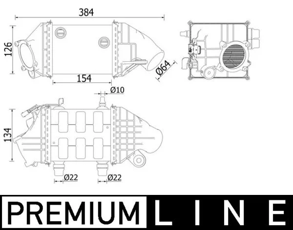 Chladič turba MAHLE CI226000P