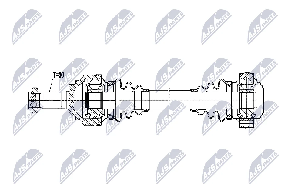 Hnací hřídel NTY NPW-BM-202 – OE 33207568730