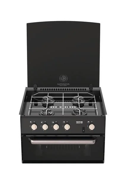 Kombinovaný čtyřhořákový vařič s troubou a grilem (7,1 kW, elektrické zapalování) 305044