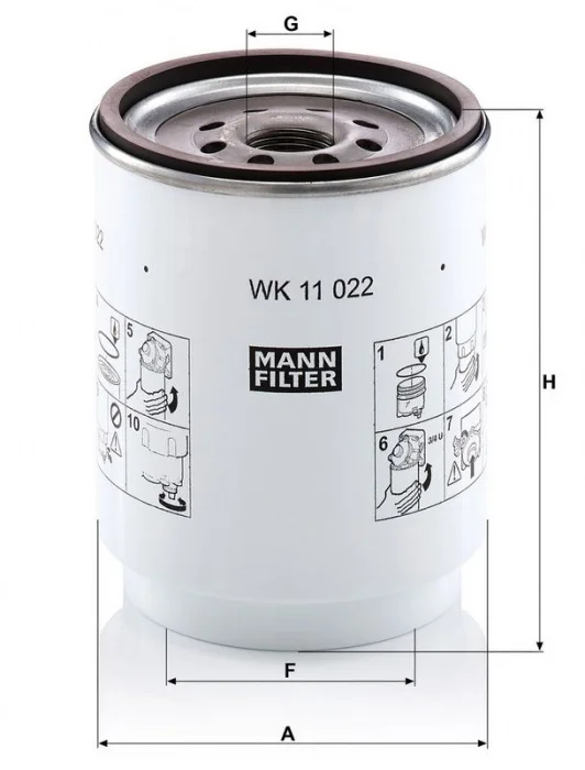 Palivový filtr MANN WK11022Z