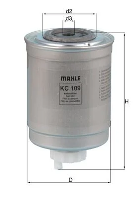 Palivový filtr MAHLE KC109
