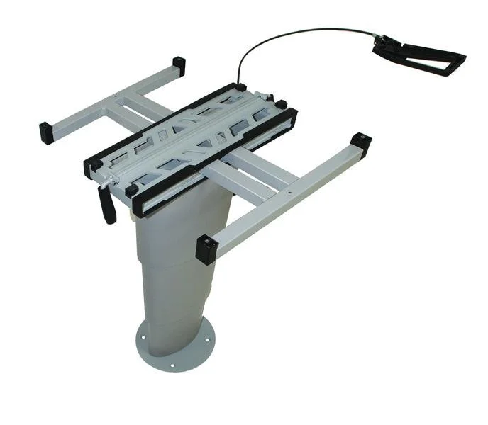 Noha stolu teleskopická středová Primero Comfort, stříbrošedá, 35–71 cm 306918