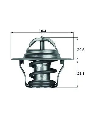 Termostat, chladivo MAHLE TX1487D