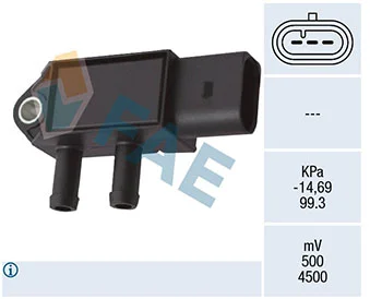 Senzor, tlak výfukového plynu FAE 16143 – OE 04L906051