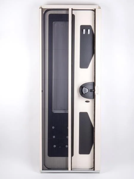 Dveře síťové plisované proti hmyzu (pro výřez 600 × 1731 mm, černé) 310626