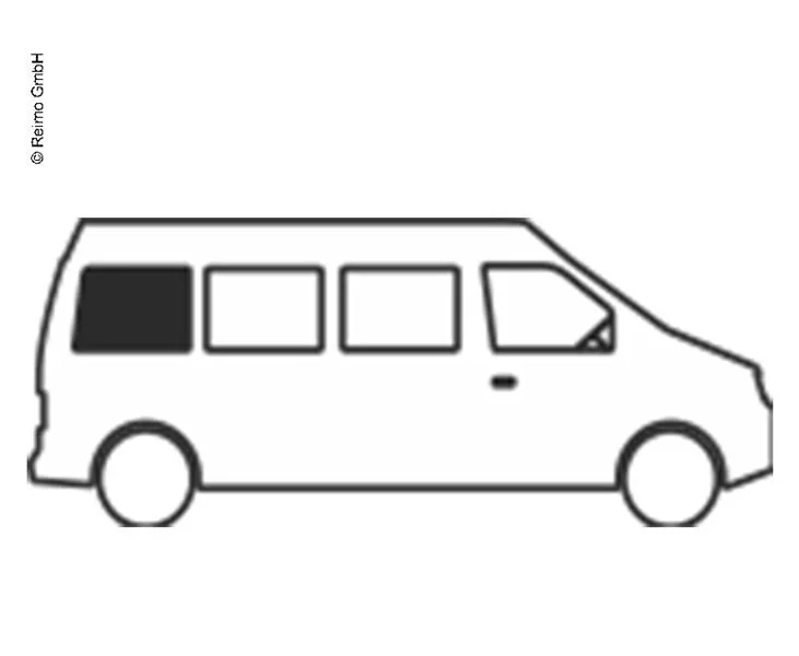 Boční posuvné okno CARBEST pro VW Crafter (2018- ), zadní levé, 883x682mm, tónované 304148