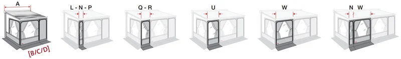 Rozšíření předního panelu Fiamma Privacy Room pro markýzy F45, šířka 50 cm 313832