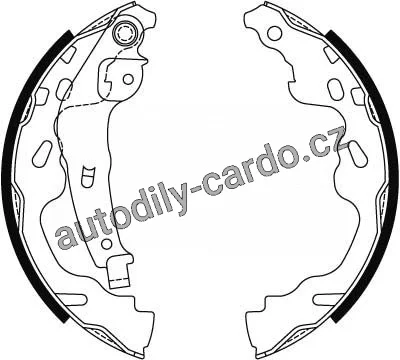 Sada brzdových čelistí TRW GS8480 – TOYOTA YARIS