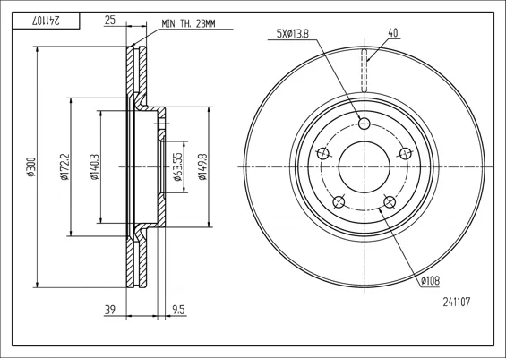 BRZ.KOTOUČ /P/FOCUS CMAX 2.0 03-/LAK/KPL HART 241107 BRZ.KOTOUČ /P/FOCUS CMAX 2.0 03-/LAK/KPL HART 241107