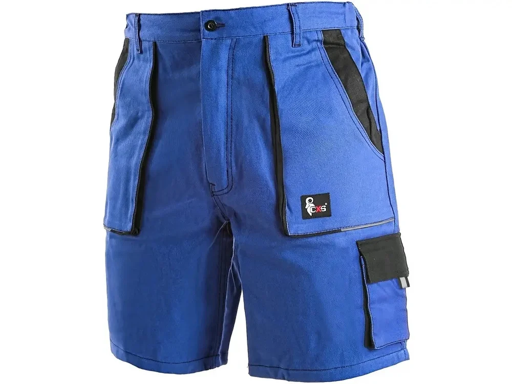 Kraťasy pánské montérkové CXS-LUXY TOMÁŠ, modro-černé, vel. 52, CANIS 646638
