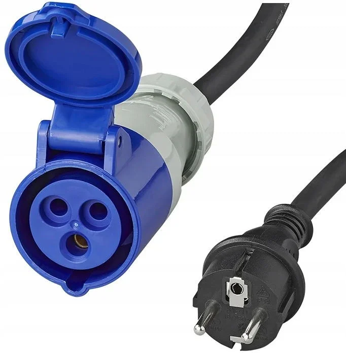 Adaptér kabelový 40cm, zástrčka E,SCHUKO/ zásuvka CEE přímá 3x1.5mm2 16A 373526 318396