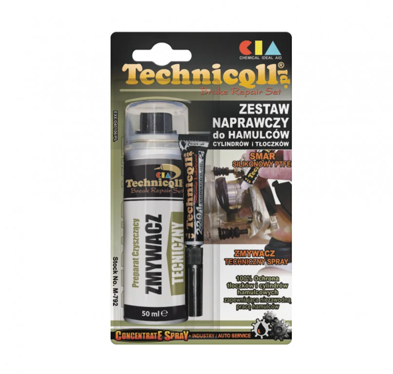 Set čístící pro brzdové systémy TECHNICQLL 50ml+6ml 721757