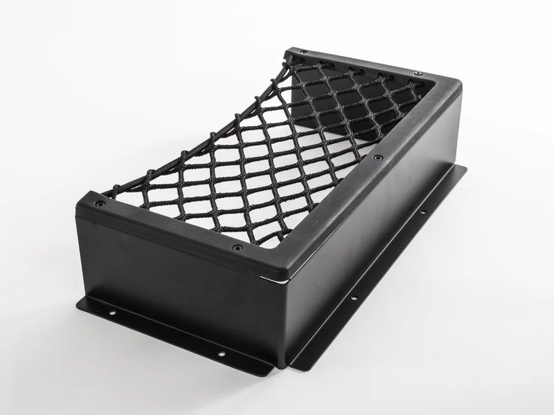 Síť úložná s hliníkovým rámem Carbest velikost L černá 445x225x90 mm 314176