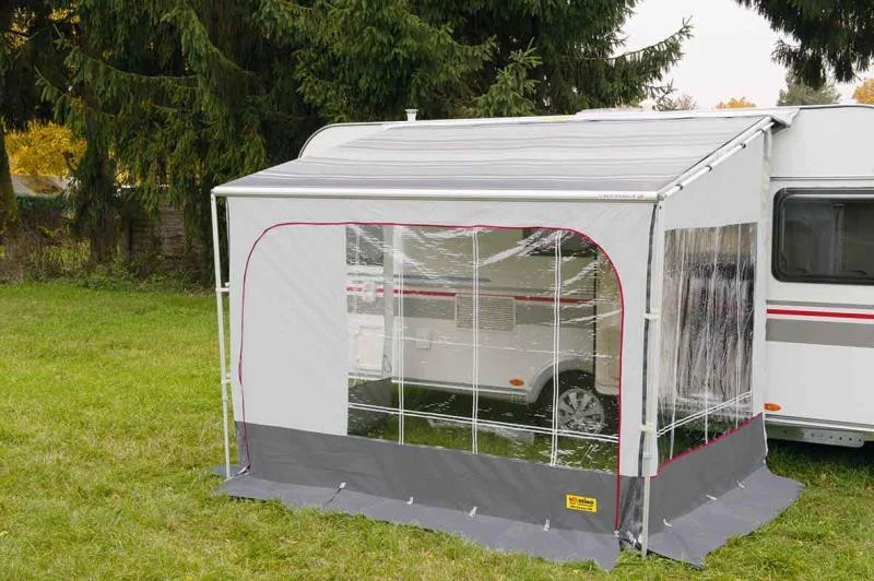 Stěna přední Villa Store pro sáčkovou markýzu Fiamma Caravanstore 360 s pruhovaným oknem 306310