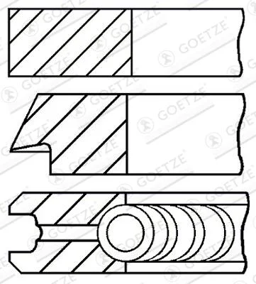 Sada pistnich krouzku GOETZE ENGINE 08-148107-00