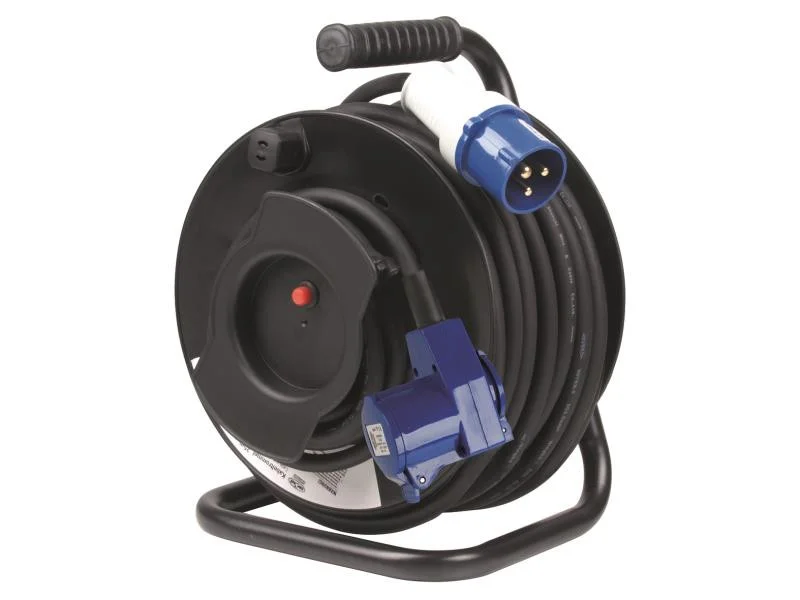 Kabelový buben CEE Carbest H07RN-F 3G2,5 mm², 25 m, s úhlovou CEE a Schuko koncovkou 303084