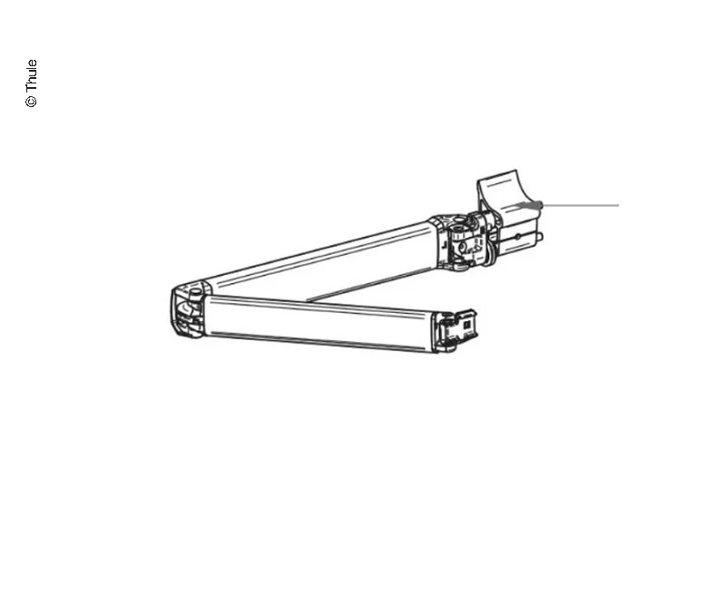 Pravé pružinové rameno pro markýzu Thule Omnistor 5003 (vyložení 2,6 m) 315540