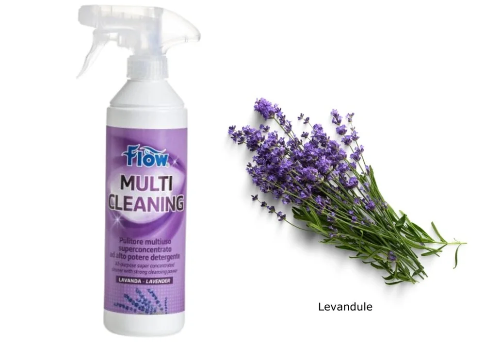 Flow Multi Cleaning čistící a dezinfekční prostředek pro karavan a obytné vozy levandule koncentrát 500ml 318981