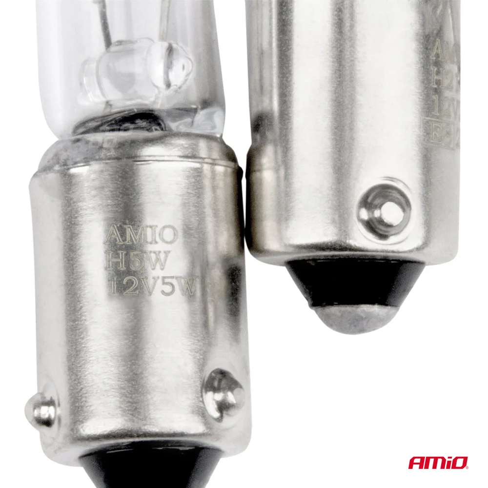 HALOGENOVÉ ŽÁROVKY H5W 12V 5W BAX9S WHIT AMIO 03354 - Obrázek 3