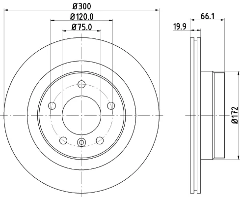 Brzdový kotouč HELLA 8DD355128-361